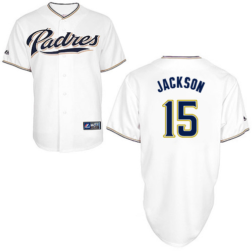 Ryan Jackson #15 Youth Baseball Jersey-San Diego Padres Authentic Home White Cool Base MLB Jersey